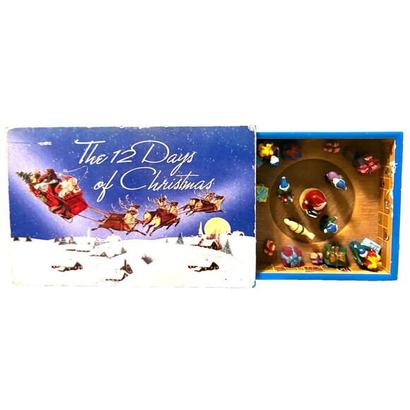 Mr Christmas Matchbox Melodies Musicbox Animated The 12 Days of Christmas - Picture 3 of 3